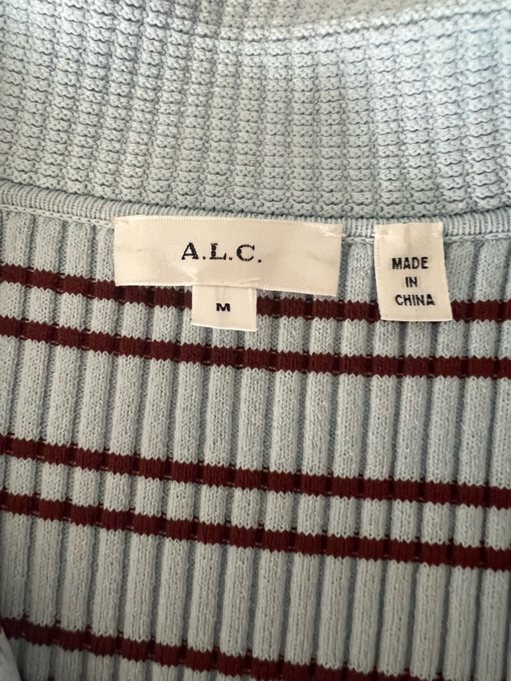A.L.C. Sydney Striped Polo Top - Picture 10 of 11